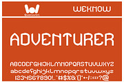 Adventurer font, a Font by weknow (Thumbnail 1 of 8)
