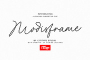 Modisdframe - Monoline Handwritten, a Handwriting Font by Cititype