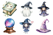 Cute Witch Clipart, an Illustration by Daily.Designs (Thumbnail 5 of 5)