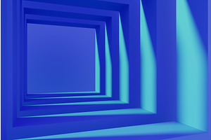 Blue corridor or tunnel path way, a Background Graphic by Marozhkastudio