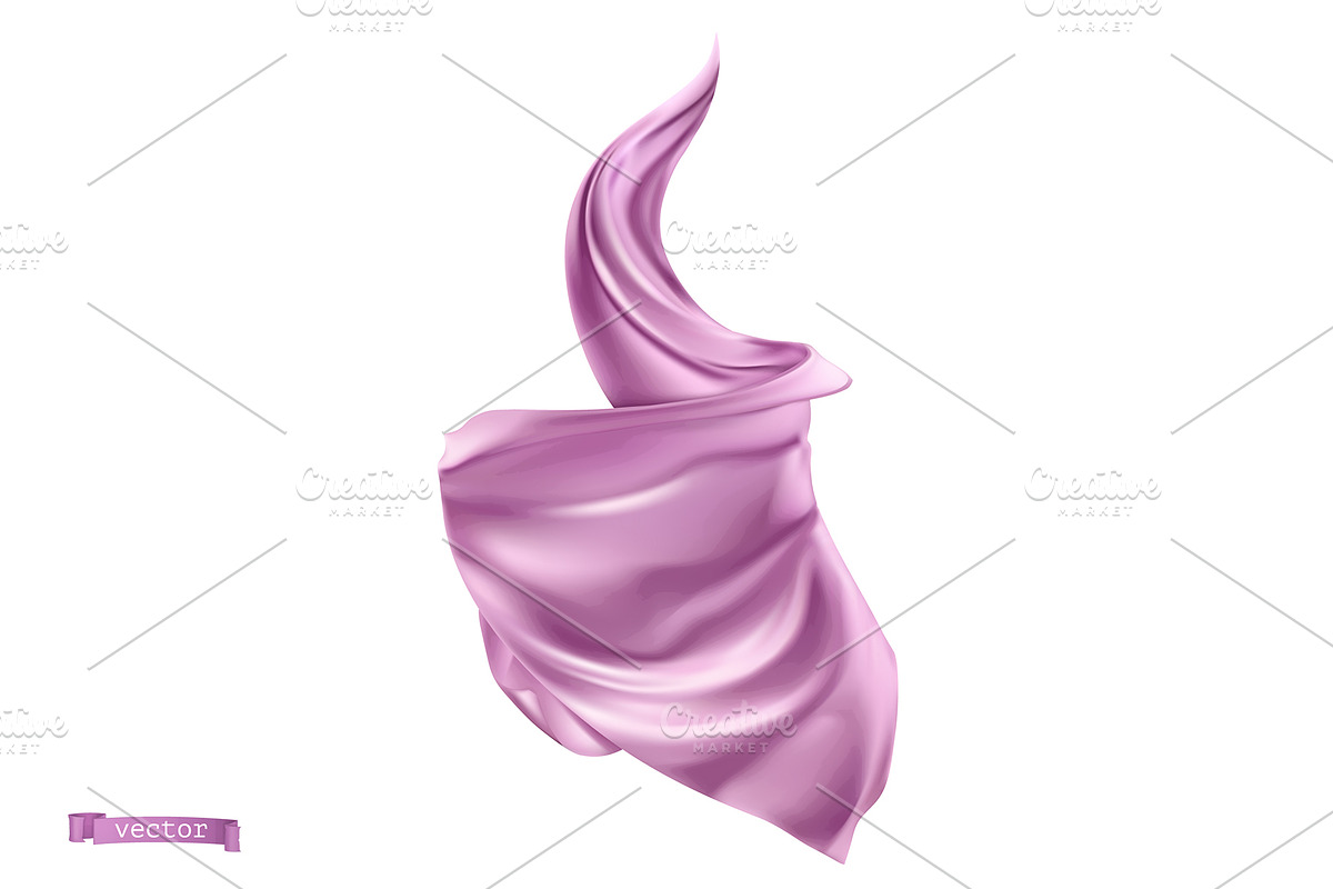 Violet silk, decoration, vectors set, an Outline Icon by Allevinatis Studio (Photo 5 of 6)