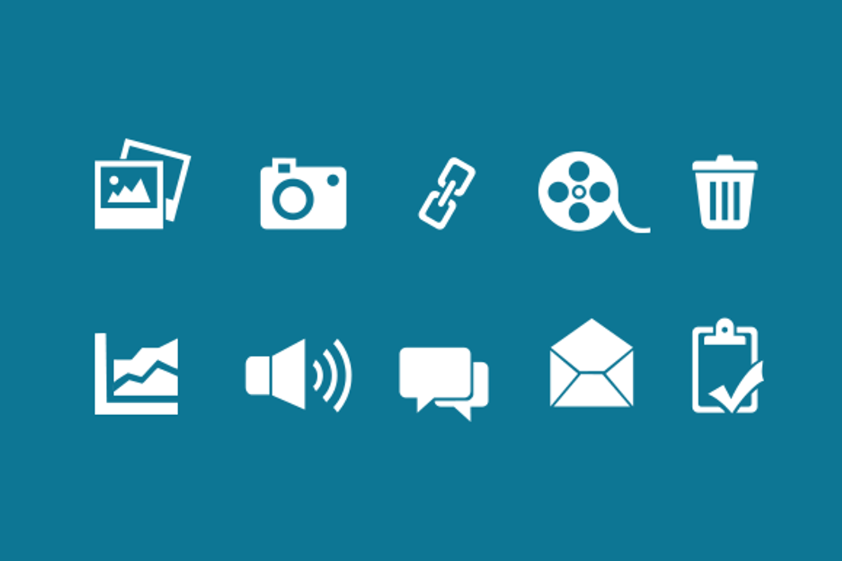 Digital Media Icon Set