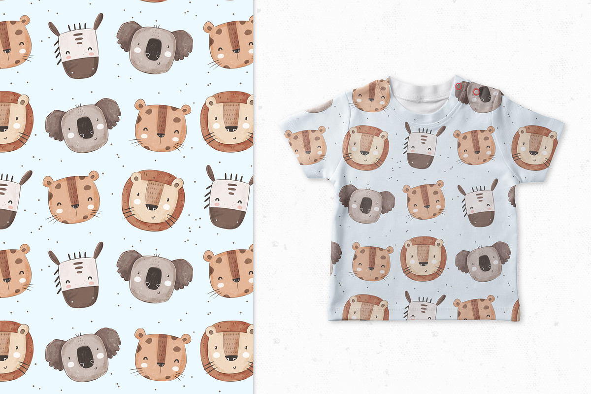 Cute Africa, a Pattern Graphic by AnnieArt (Photo 3 of 4)