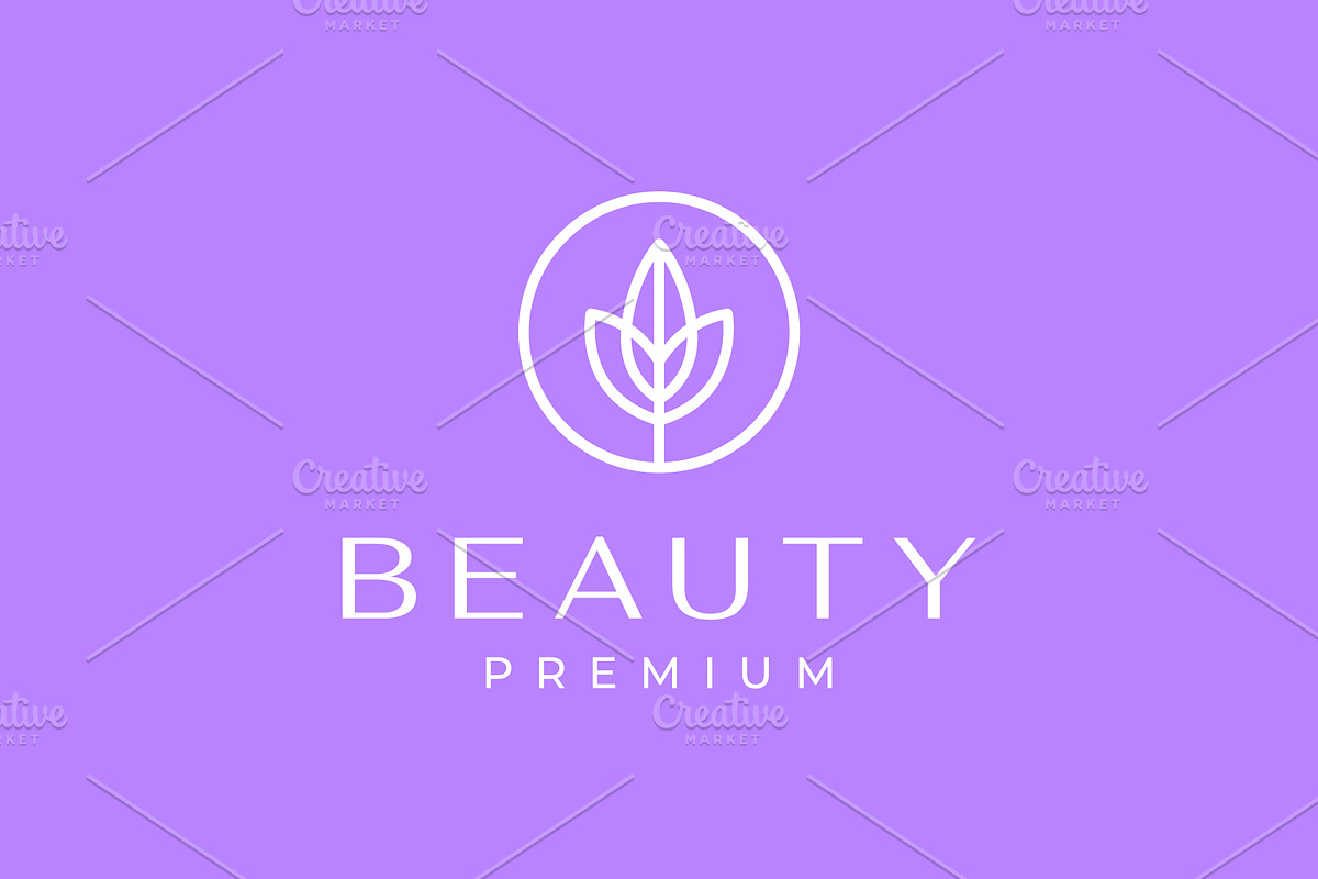 beauty feminine flower plant logo, a Branding & Logo Template by devastd