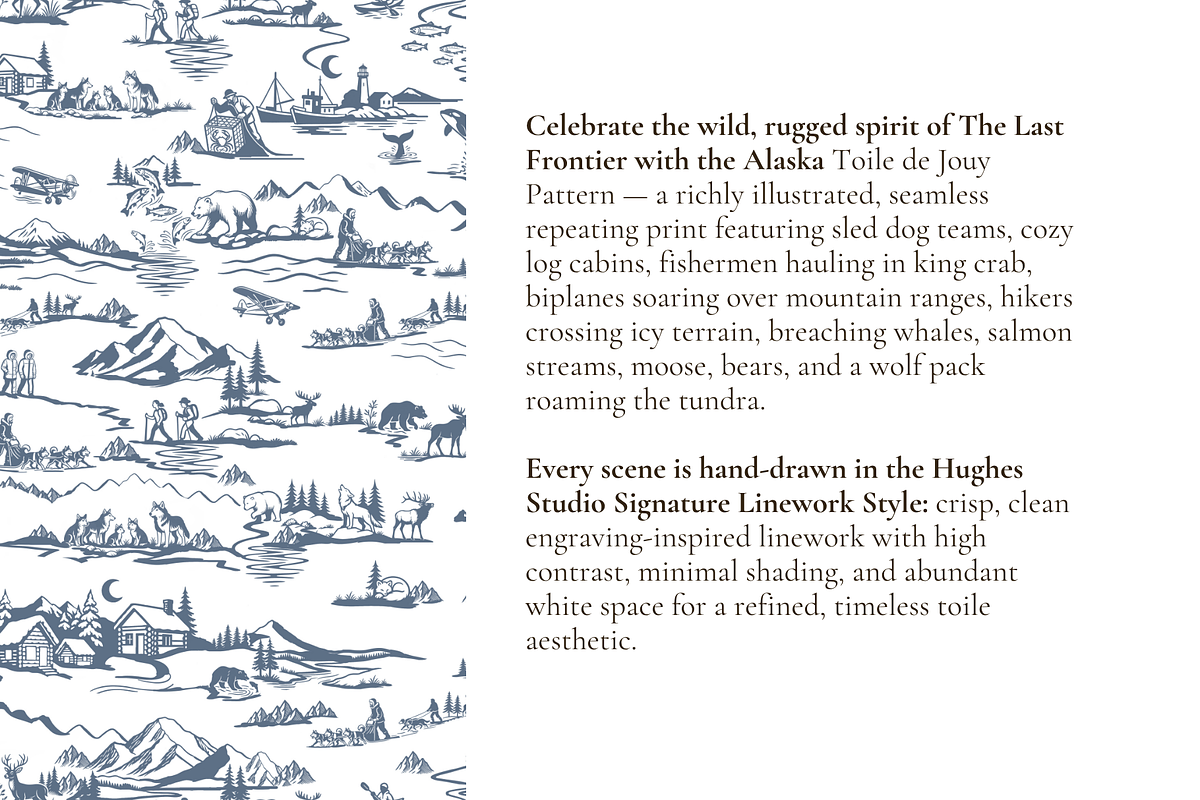Alaska Illustrated Pattern, a Pattern Graphic by Hughes Studio (Photo 3 of 9)