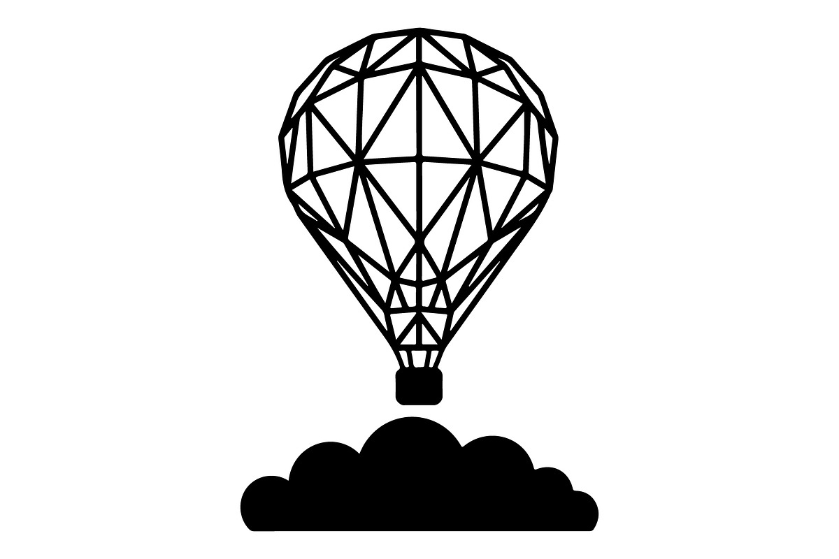 Hot Air Balloon Silhouette Bundle, an Object Illustration by Gaye Art (Photo 28 of 31)