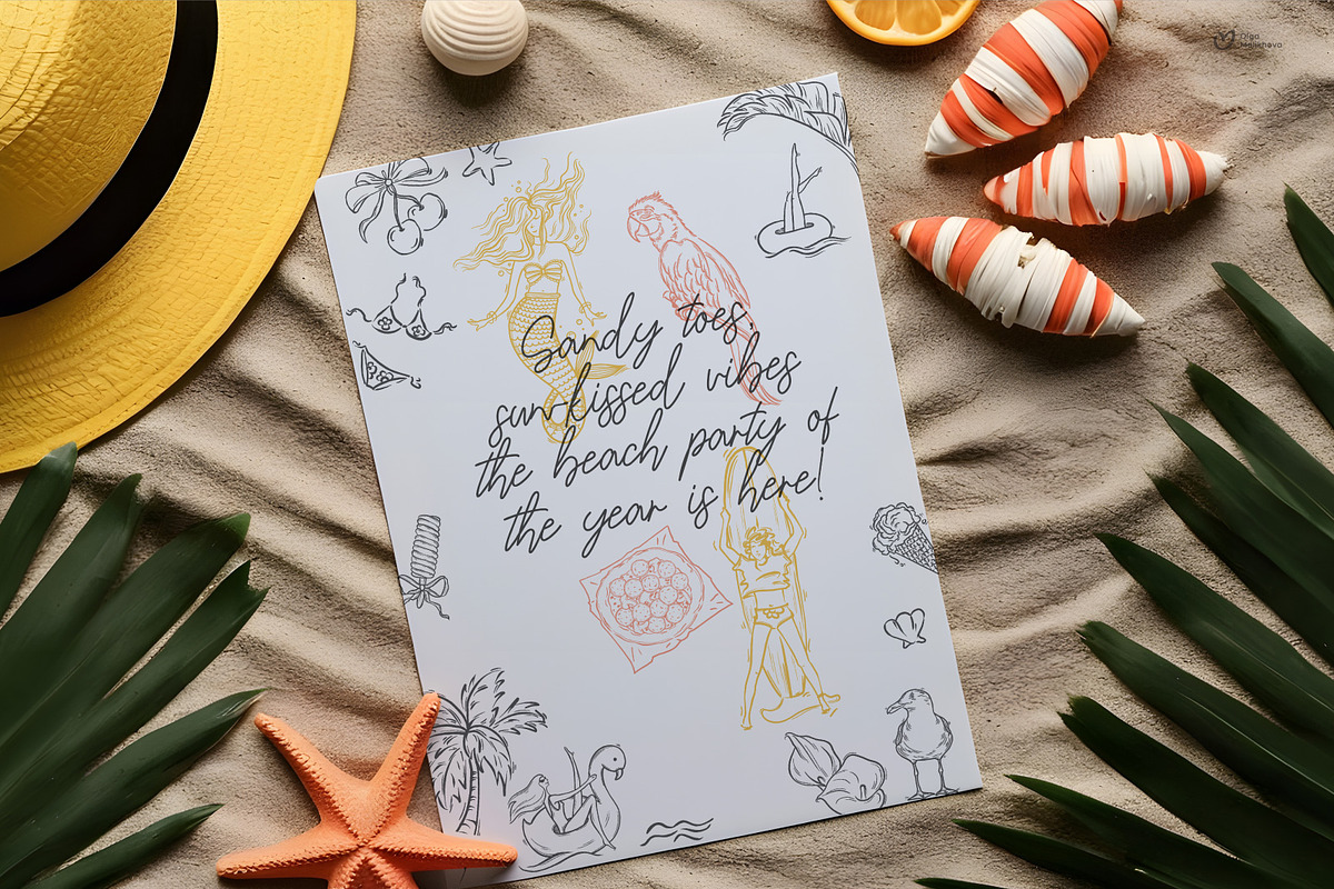 Beach Party SVG Bundle, an Icon by ollalya (Photo 6 of 10)