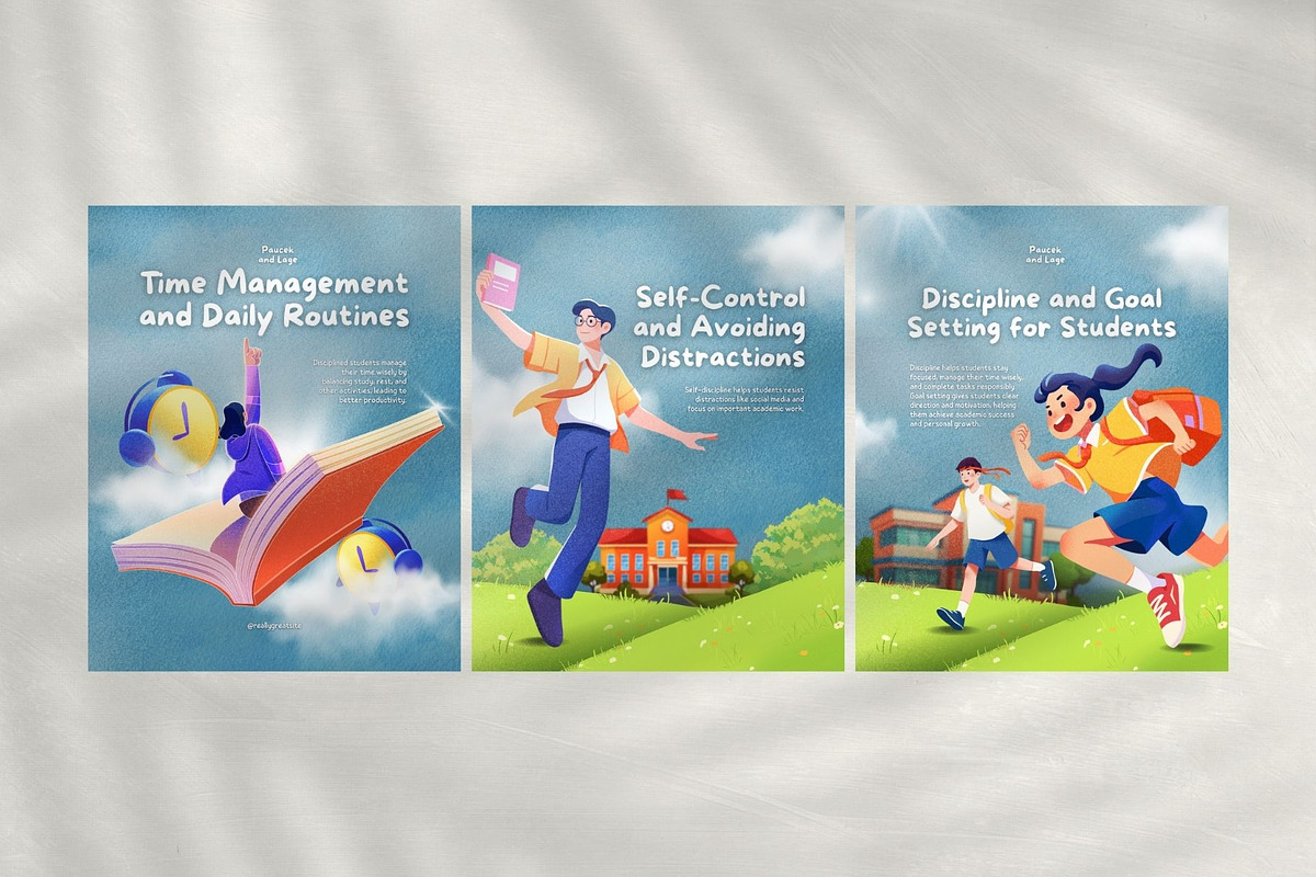 Academic Success Carousel Canva, a Social Media Template by Dstudio (Photo 2 of 4)