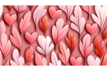 Seamless pattern of pink and red, an Illustration by Sergey Kotenev