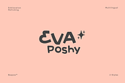 Eva Poshy Font, a Handwritten Font by baqoos (Thumbnail 1 of 10)