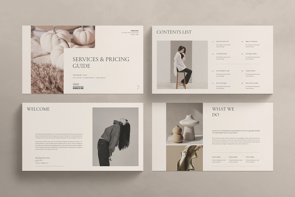 Services & Pricing Guide Template, a Presentation Template by E-Type (Photo 4 of 7)