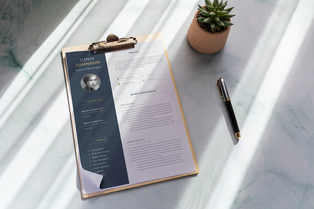 CV / Resume Mockup, a Product Mockup by Best Project (Photo 3 of 4)