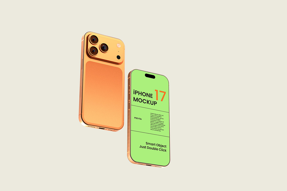 iPhone 17 Pro Mockup, an iPhone Mockup by Graphicbars (Photo 11 of 12)