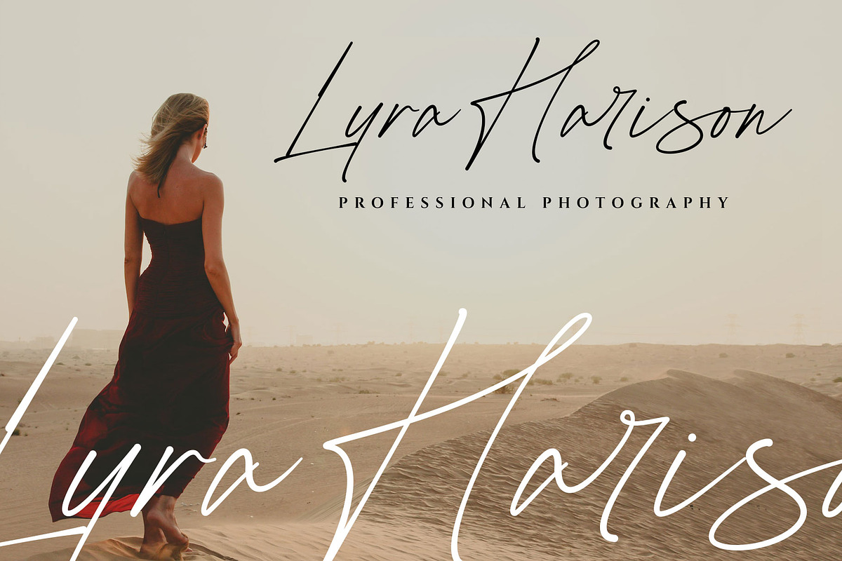 Batherga Signature Font, a Script Font by RantautypeStudio (Photo 4 of 17)
