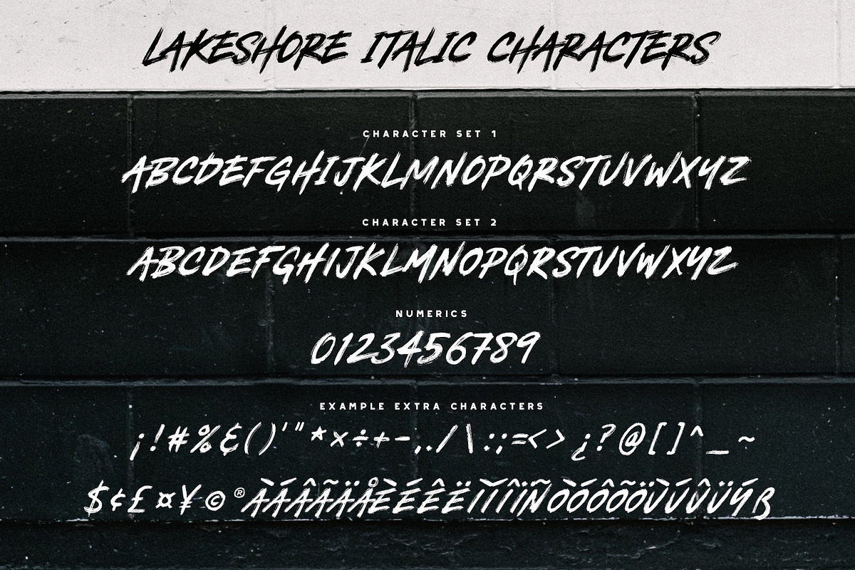 Lakeshore Brush Font preview 8