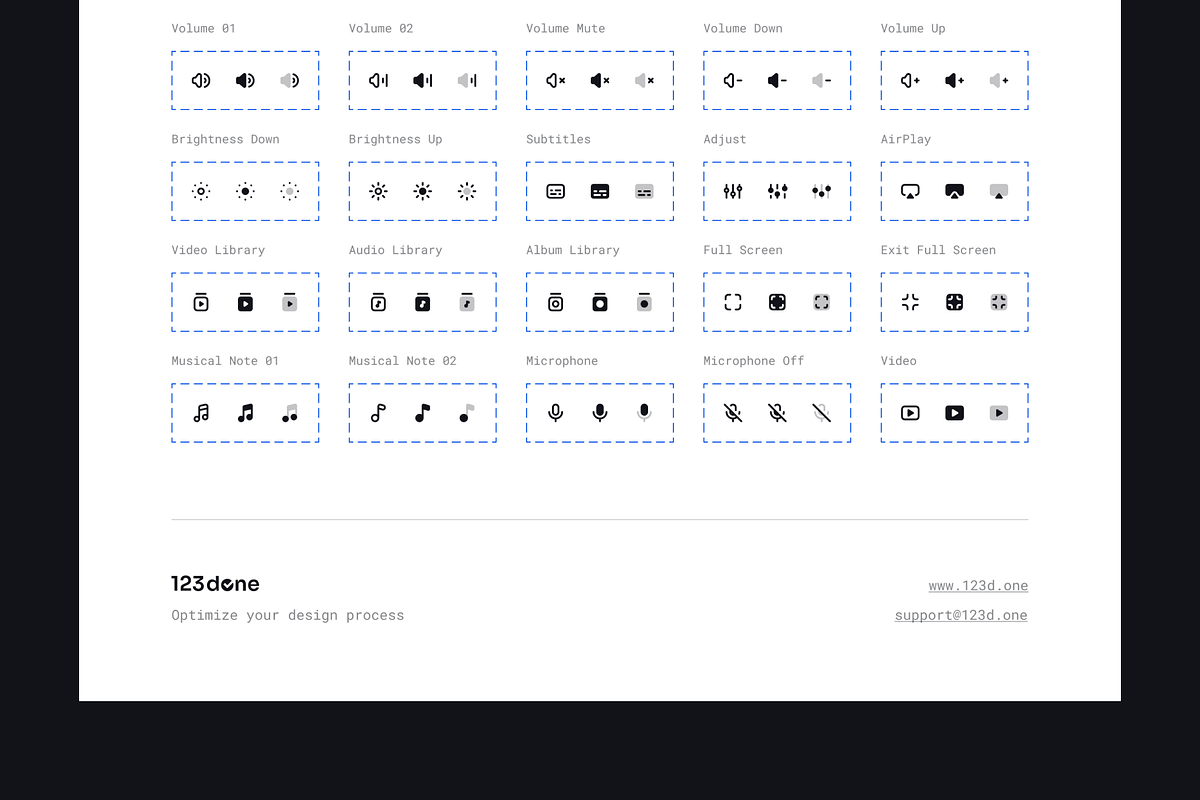 Media Controls Icon Set, a Solid Icon by 123done (Photo 3 of 3)