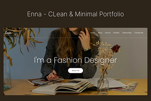 Enna - Clean & Minimal Professional, a Landing Page Template by hridoywebdev