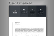 Clean Letterhead, a Stationery Template by DesignGhar (Thumbnail 1 of 3)