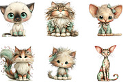 Cat Breeds Clipart Bundle, a Seasonal Illustration by CreationArt (Thumbnail 4 of 5)