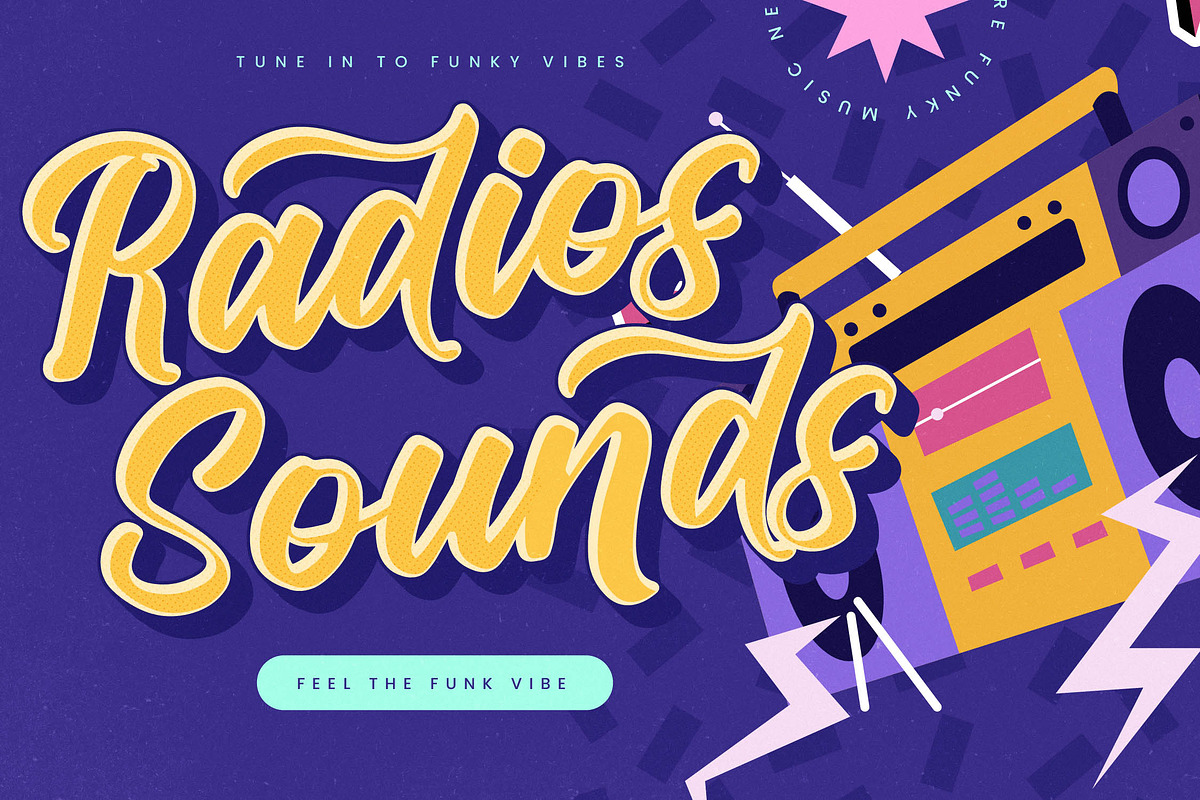 Restock Funkys Bold Script Font preview 2
