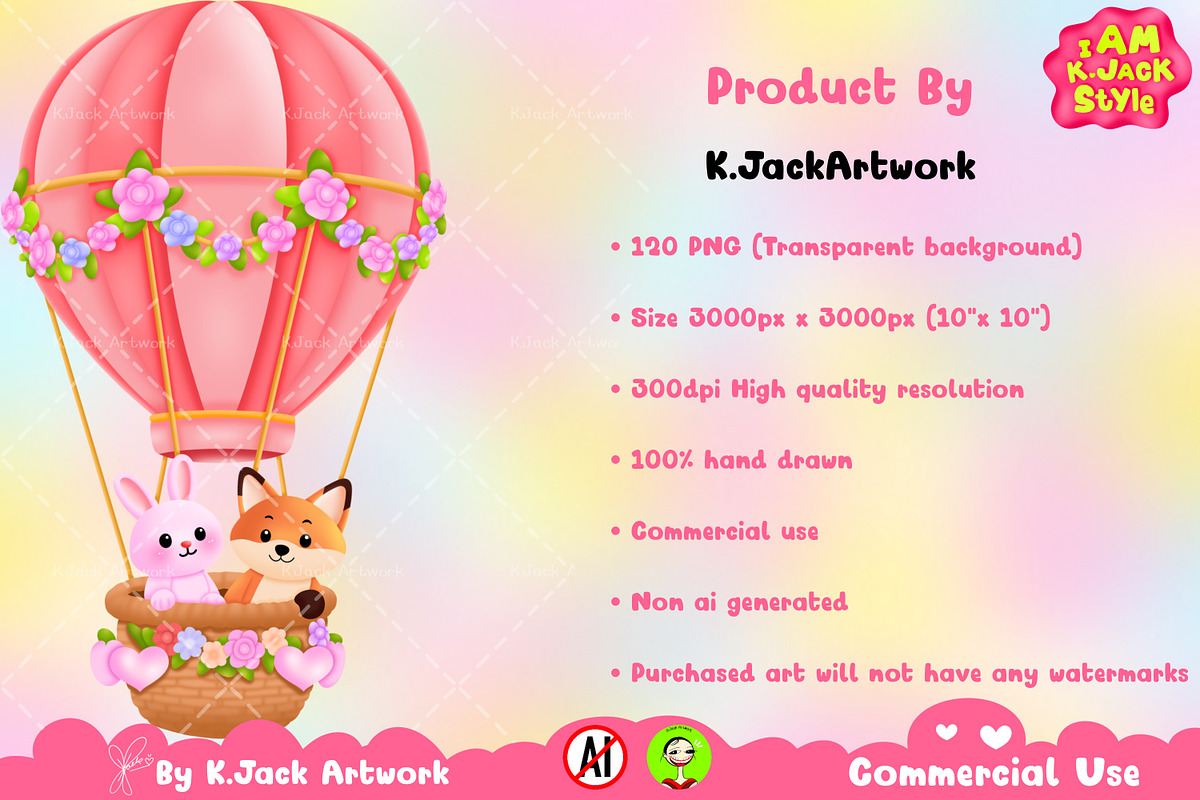 Lovely Hearts & Gifts PNG Pack, a Seasonal Illustration by K.JackArtwork (Photo 8 of 9)