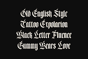 Wild Gothic - Blackletter Font, a Blackletter Font by Holyline Design (Thumbnail 4 of 10)