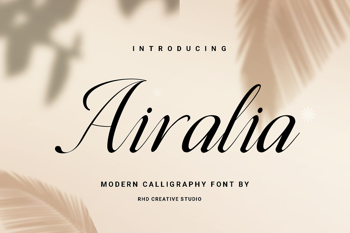 Airalia - Modern Calligraphy Font, a Script Font by RHD Creative Studio (Photo 1 of 11)