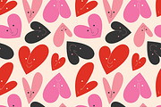 Funny hearts pattern, a Pattern Graphic by Art's and patterns (Thumbnail 2 of 2)