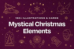 158 Mystical Christmas Illustrations