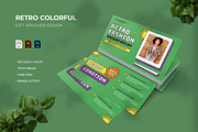 Retro Colorful - Gift Voucher, a Print Template by VUNIRA (Thumbnail 1 of 3)