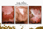 Earthy Watercolor with Gold Veins, a Texture Graphic by Marmoris.Arts (Thumbnail 12 of 13)
