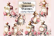 Vintage Romantic Perfume Cliparts, an Object Illustration by EdeniaArtStudio (Thumbnail 4 of 4)