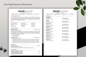 ATS Resume CV Word & PowerPoint 15B