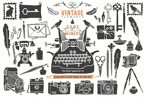 Vintage hand drawn illustrations