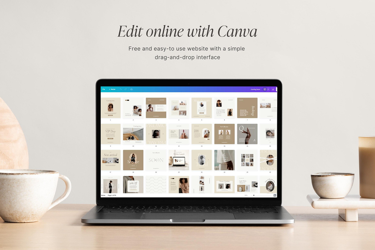 Luxury Aesthetic Instagram templates, a Social Media Template by LiliesandBerries (Photo 16 of 17)