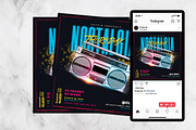Retro 90s Party Flyer Template, a Flyer Template by Hotpin (Thumbnail 2 of 3)