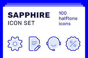 Sapphire 100 beautiful icons