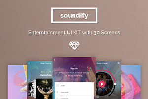 Soundify Music App UI Kit