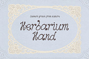 Herbarium Handwritten Font, a Handwritten Font by Lidberia (Thumbnail 1 of 7)
