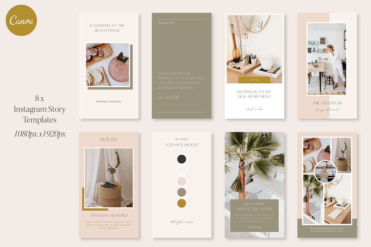CANVA Template Bundle • Lifestyler, a Social Media Template by January Made Design (Photo 4 of 17)