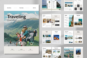 Travel Guide Brochure Template, a Magazine Template by Spark_Creative