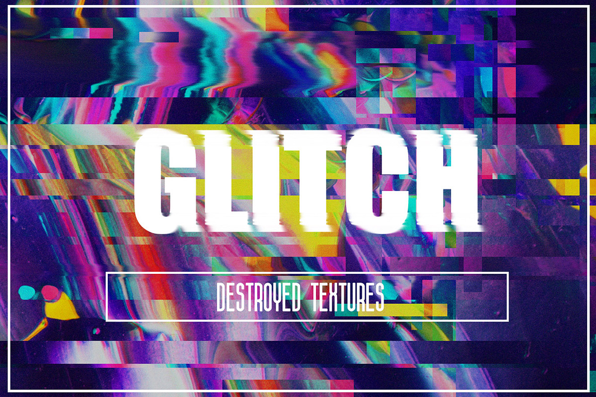 30 high resolution abstract glitch, a Texture Graphic by zaksheuskaya (Photo 1 of 5)