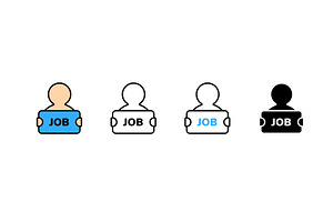 Illustration of diverse job, an Object Illustration by skripnikbb