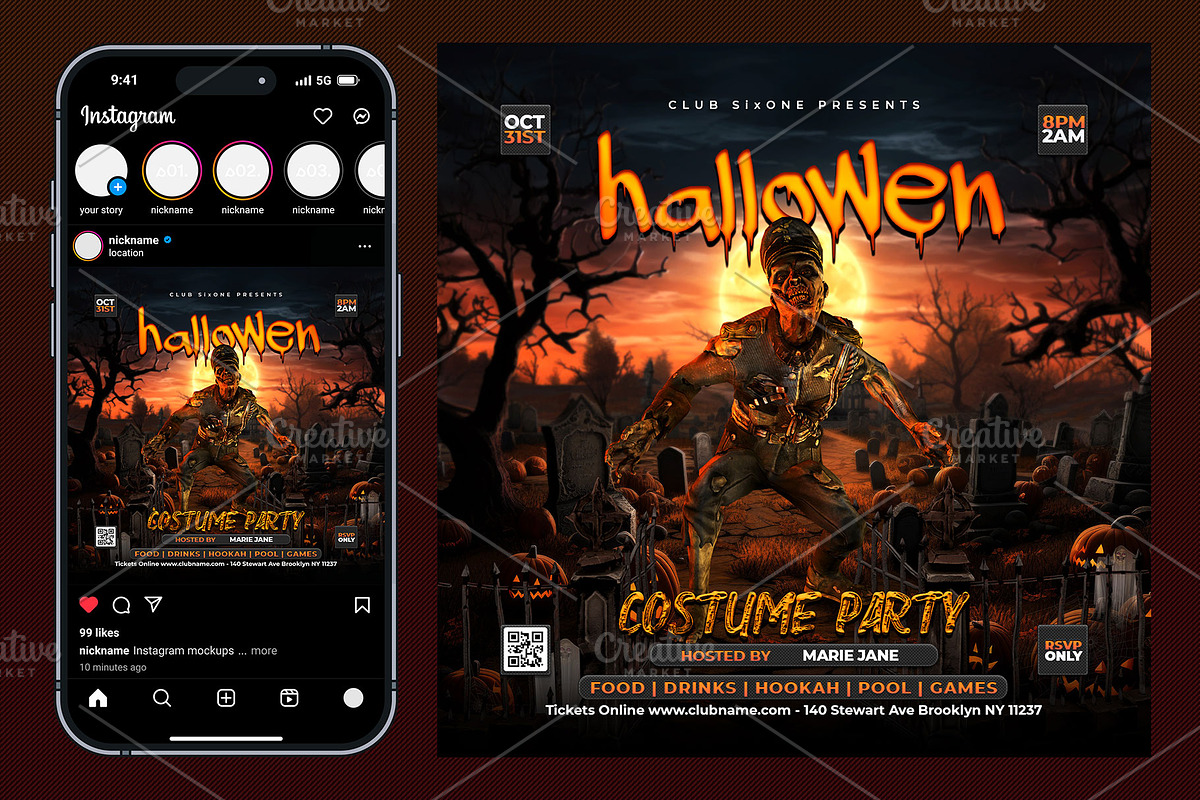 Halloween Flyer, a Flyer Template by Pixdot (Photo 1 of 2)