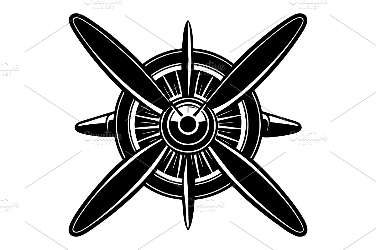 Airplane propeller, an Illustration by Mark1987