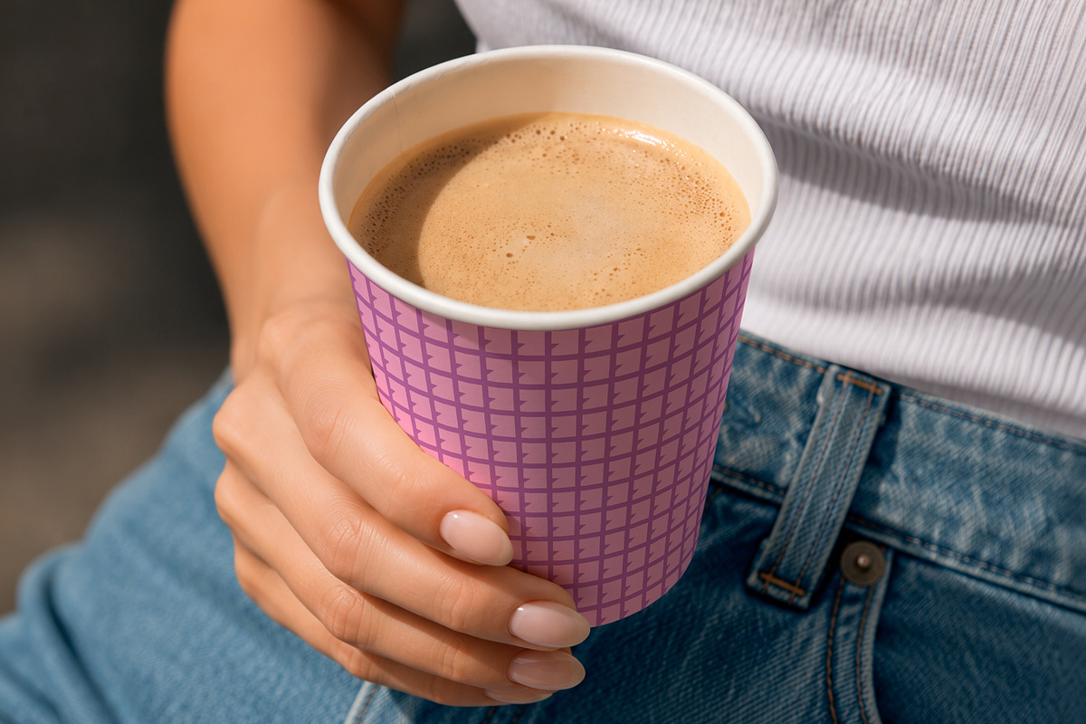 Takeaway Paper Coffee Cup Mockup, a Cups & Container Mockup by The Rose Project (Photo 3 of 3)