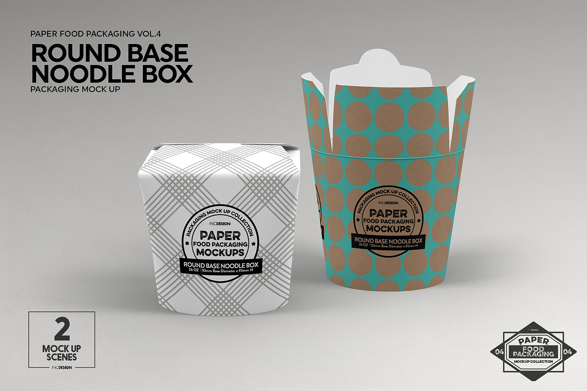 VOL.4: Food Box Packaging Mockups, a Packaging Mockup by INCDesign (Photo 2 of 21)
