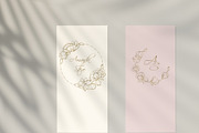 Linear Magnolia Flowers Wreath PNG, an Illustration by Color and Decor (Thumbnail 7 of 7)