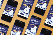 Blue Flat Winter Holiday Flyer Set, a Flyer Template by Aiyari Graphic (Thumbnail 2 of 3)