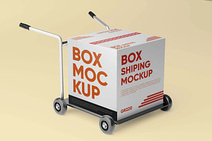 Box Shipping Mockup